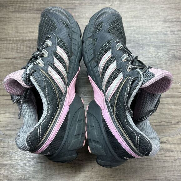 Adidas AdiPrene~Women's~Athletic Gray/ Pink Run Walk Hike Shoes~Size 8 - Picture 6 of 8